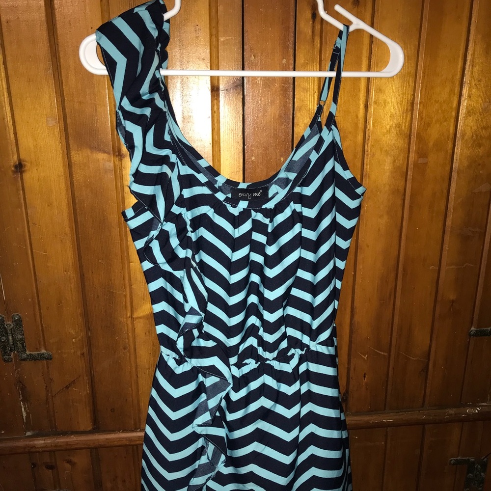 Blue Striped Dress